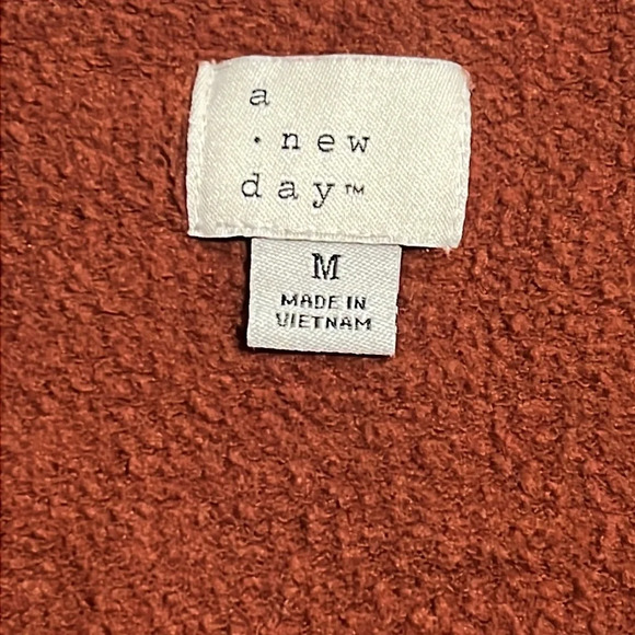 A New Day - Women's Quarter Zip Sweatshirt - Size Medium - Brown - Picture 5 of 6